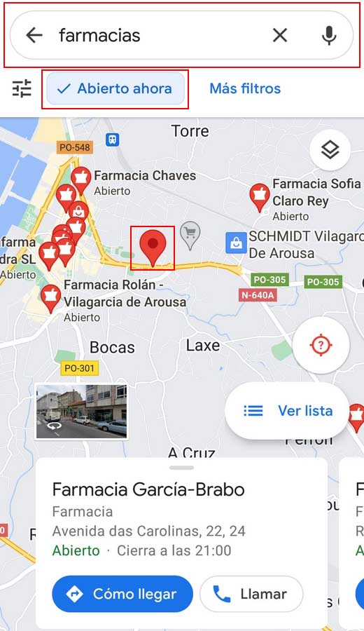 Localizar una farmacia cerca de mi abierta ahora