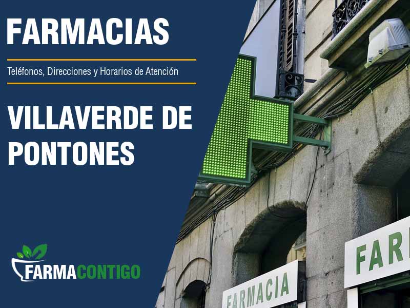 Farmacias en Villaverde De Pontones - Teléfonos, Direcciones y Horarios de Atención