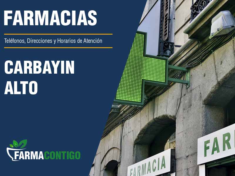 Farmacias en Carbayin Alto - Telfonos, Direcciones y Horarios de Atencin