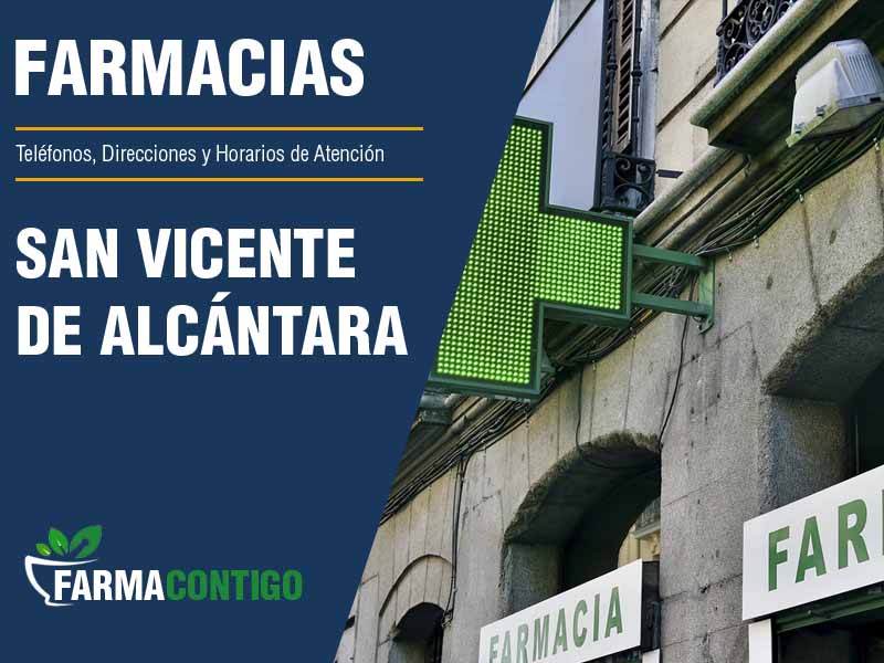Farmacias en San Vicente de Alcántara - Telfonos, Direcciones y Horarios de Atencin