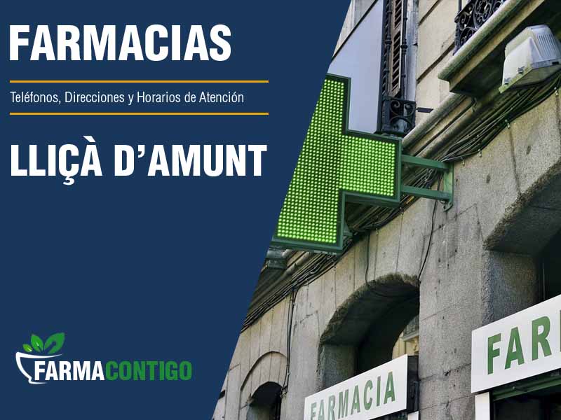 Farmacias en Lli D'Amunt - Telfonos, Direcciones y Horarios de Atencin