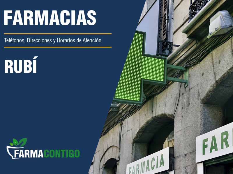 Farmacias en Rubí - Telfonos, Direcciones y Horarios de Atencin