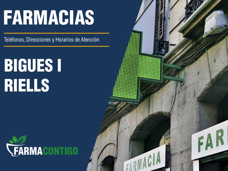 Farmacias en Bigues I Riells - Telfonos, Direcciones y Horarios de Atencin